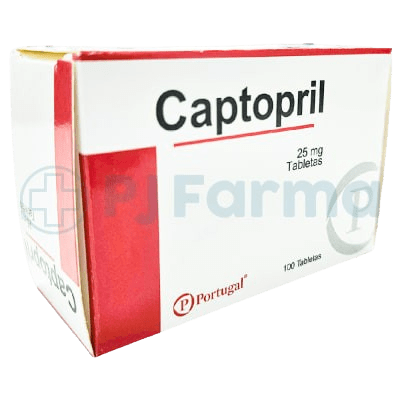 Captopril 25Mg Tab. Portugal Caja X 100 Unid1