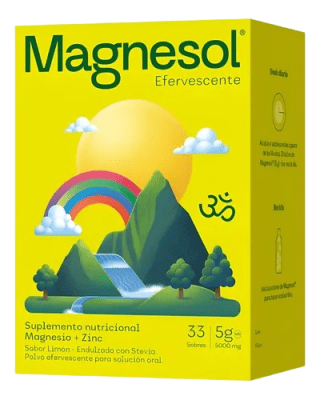 Magnesol  Efervescente Limón(Magnesio+Zinc)5G Caja X 33 Sobres1