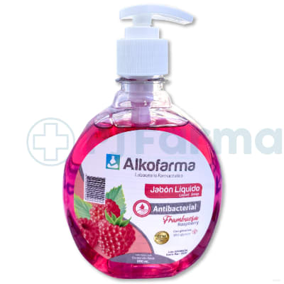 Jabón Líquido Antibacterial Frambuesa Alkofarma 360l