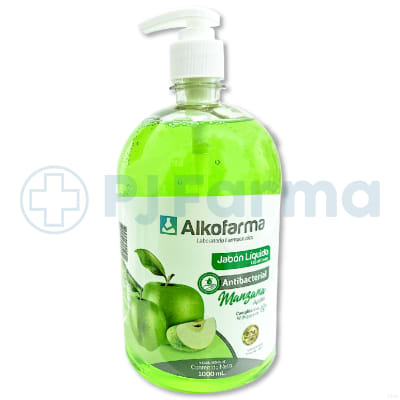 Jabón  Liquido Antibacterial Manzana Alkofarma 1L1