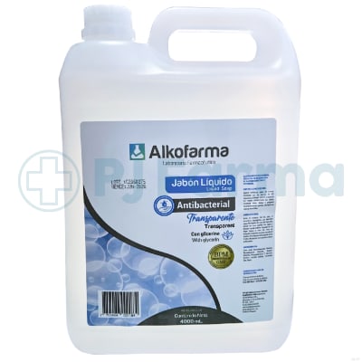 Jabón Liquido Antibacterial Neutro Alkofarma Galón1