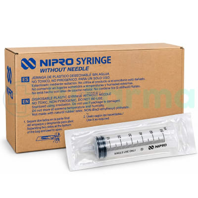 Jeringa 50 ML Punta Cateter Nipro