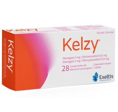 Kelzy (Dienogest+Etinilestadiol)2Mg+0.02Mg Exeltis Caps. Caja X 28 Unid
