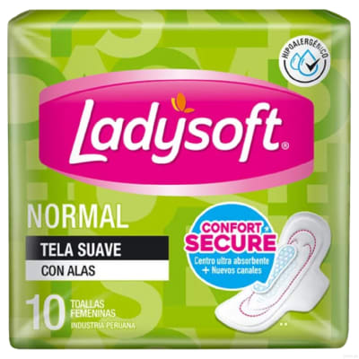Toalla  Higiénica Ladysoft Normal Pack X 10 Unid