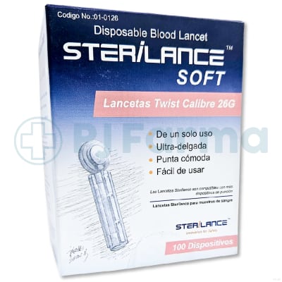 Lancetas Sterilance Soft Caja X 100 Unid