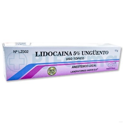 Lidocaína 5% Ungüento X 10 Gr Lusa1