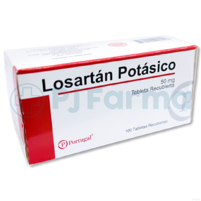 Losartán Potásico  50 Mg  Tab. Portugal Caja X 100 Unid