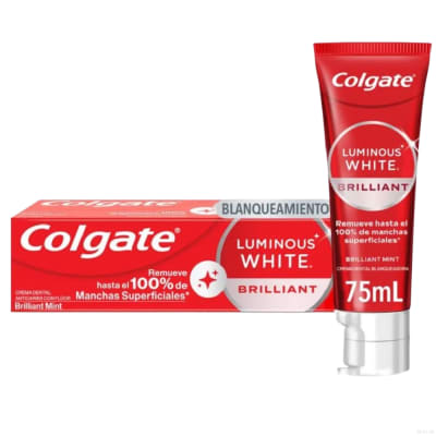 Crema  Dental Colgate Luminous  White(Brilliant) Tubo X 75Ml