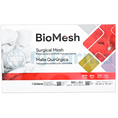 Biomesh Malla De Polipropileno 15Cm X 15Cm Unilene