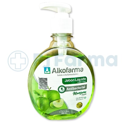 Jabón Líquido  Antibacterial  Manzana Alkofarma 360Ml