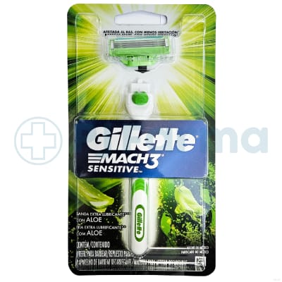 Máquina De Afeitar  Para Hombre Gillette Mach3 Sensitive Pqte X 1