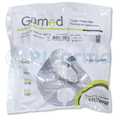 Mascara De Oxigeno Simple Adulto Gamed