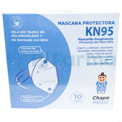 Mascarilla Kn95 Chapo Medic Caja X 10 Unid