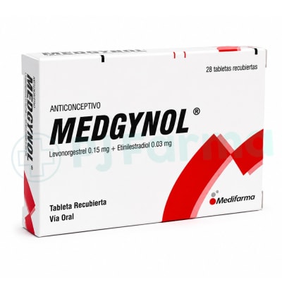 Medgynol (Levonorgestrel)0.15+0.03 Tab. Medifarma Caja X 28 Unid