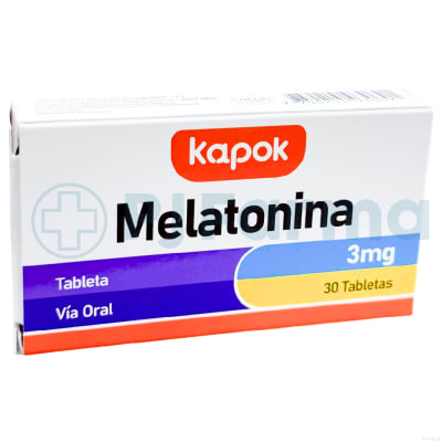 Melatonina 3 Mg Kapok Caja X 30 Unid1