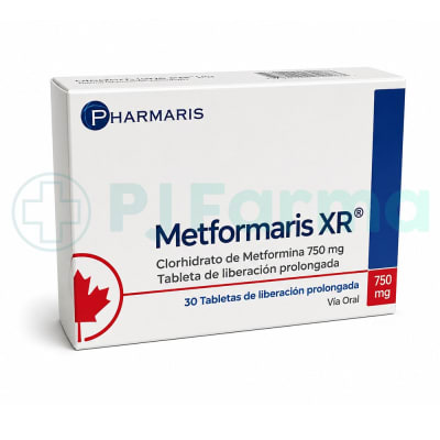 Metformaris Xr(Clorhidrato De Metformina) 750Mg Pharmaris Tab.1