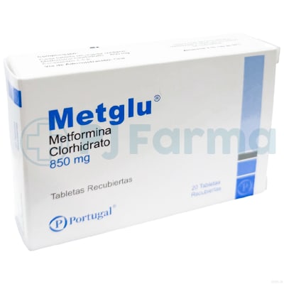 Metglu (Metformina Corhidrato) 850 Mg Portugal Tab.1