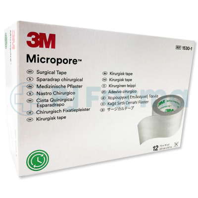 Esparadrapo Micropore Papel 1'' X 10 yds 3M Unid