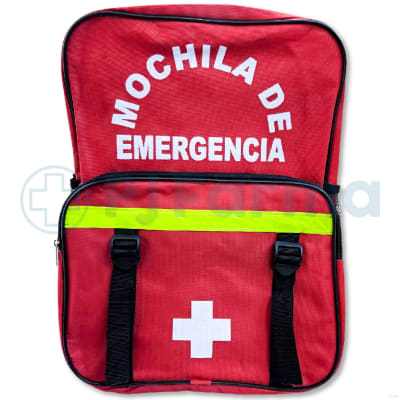 Mochila De Emergencia Basica Roja