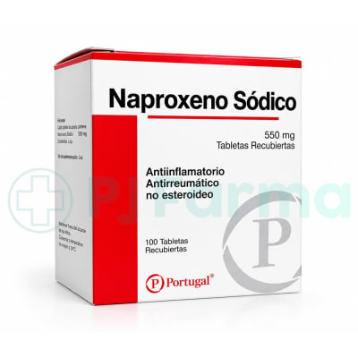 Naproxeno Sodico Tab. 550mg Portugal  Caja X 100 Unid