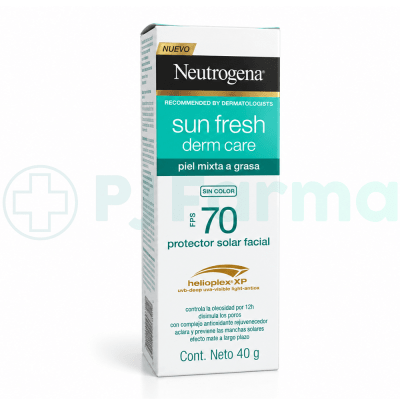 Protector Solar Facial Neutrogena Sun Fresh Derm Care Fps 701