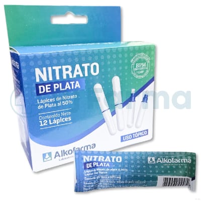 Lápices De Nitrato De Plata Al 50% Alkofarma X 1 Unid