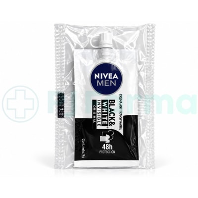 Desodorante Black & White Nivea Men  Invisible Original Sachet  X 9G