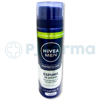 Espuma Para Afeitar Nivea Men Hidratación  Frasco X 200 Ml1