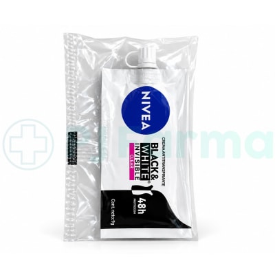 Desodorante Black & White Nivea Invisible Clear Sachet X 9G1