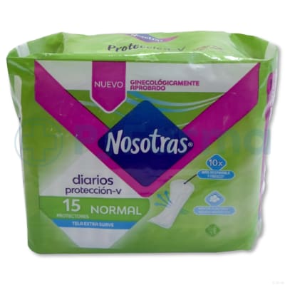 Toalla Higiénica Nosotras Diarios Normal Pack X 15 Unid