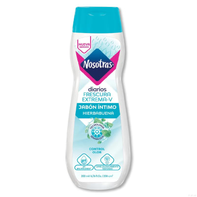Jabón Intimo Frescura Extrema-V (Hierbabuena) Nosotras Frasco X  200Ml