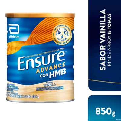 Ensure Advance Con Hmb Sabor Vainilla Lata 850 Gr