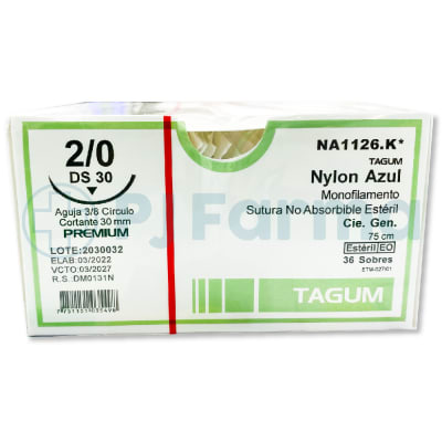 Nylon Azul 2/0 Ds 30 Tagum Unid1