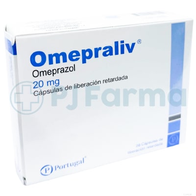 Omepraliv (Omeprazol) 20 Mg Portugal Caps1