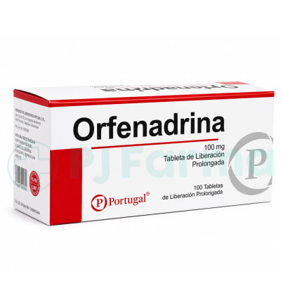 Orfenadrina 100Mg Tab. Portugal Caja X 100 Unid