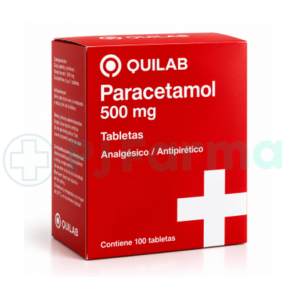 Paracetamol 500 Mg Quilab Tab. Caja X 100 Unid