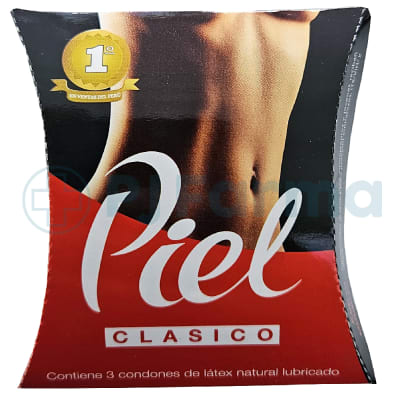 Preservativo  Piel Clásico  Caja X 3 Unid1