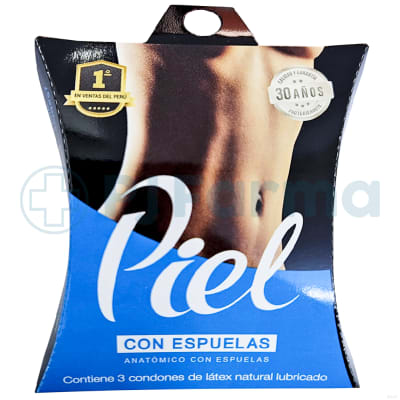Preservativo Piel Con Espuelas Caja X 3 Unid