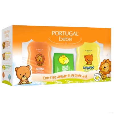 Pack Portugal Bebe - Shampoo / Jabón Natural / Crema Corporal