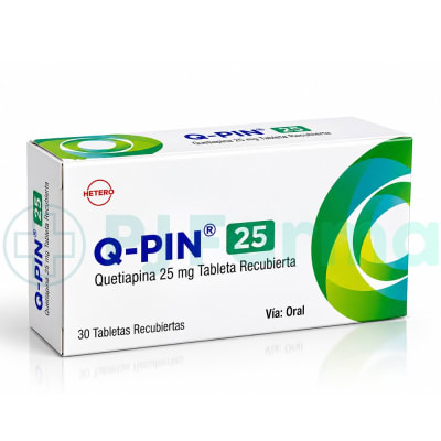 Q-Pin (Quetiapina) 25 Mg Hetero Tab.