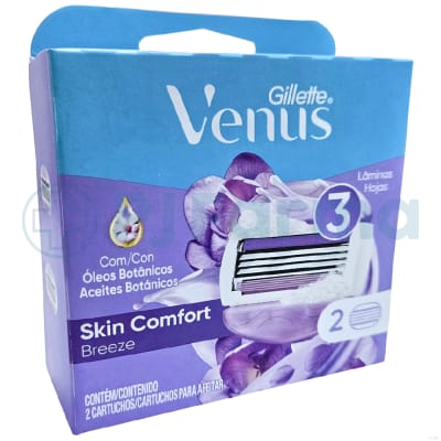 Repuesto De Máquina De Afeitar Venus Pqte X 2 Unid