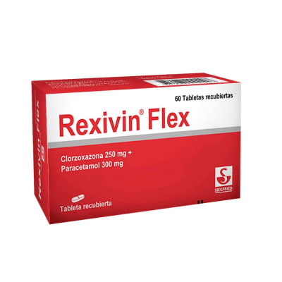Rexivin Flex (Paracetamol+Clorzoxazona)300Mg+250Mg Siegfried Tab.