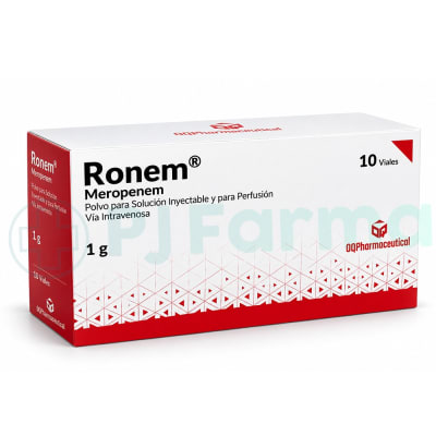 Ronem (Meropenem)1G Oqpharmaceutical Amp. Caja X 10 Unid1