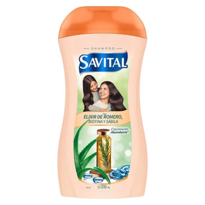 Shampoo Savital Elixir De Romero, Biotina Y Sábila