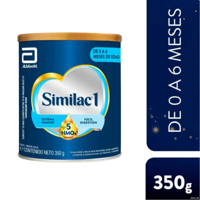 Similac 1 Mezcla De 5 Hmos (De 0 A 6 Meses De Edad) Lata X 350 Gr
