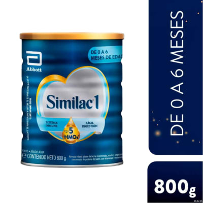 Similac 1 Mezcla De 5 Hmos (De 0 A 6 Meses De Edad) Lata X 800 Gr