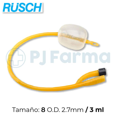 Sonda Foley N°08 Pediátrico  - 2 Vías Rusch1
