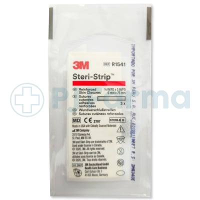 Steri Strip Rojo 1/4X3 5  Cod R1541 Unid