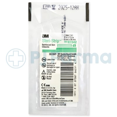 Steri Strip verde 1/4X1 Cod 1542 Unid