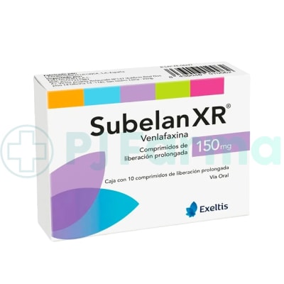 Subelan Xr (Venlafaxina) 150Mg Comp. Exeltis Caja X 10 Unid1
